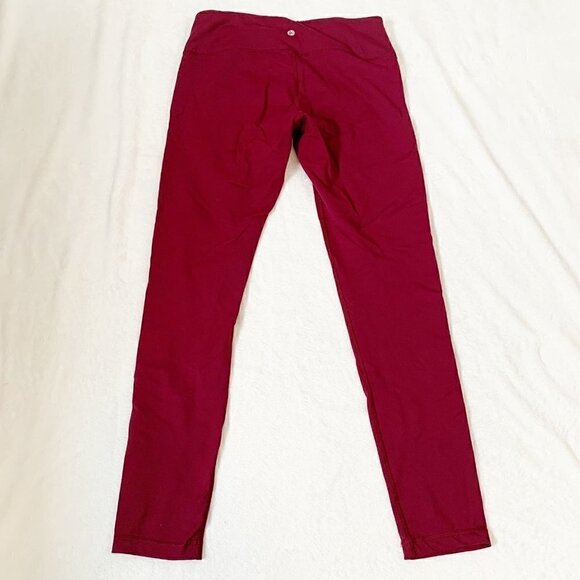 90 Degree by Reflex maroon ankle workout yoga‎ pilates crossfit leggings - Picture 6 of 6